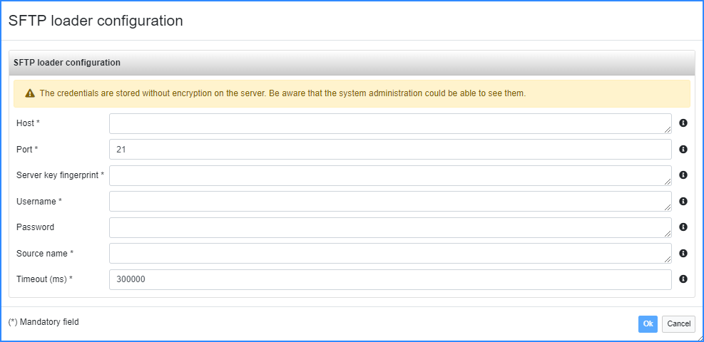 SFTP Loader Configuration